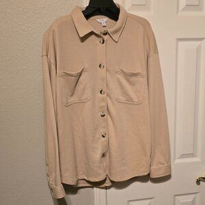 NWT Women's Time And Tru Knit Shacket Size XXL